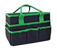 Borsa organizer per insegnanti in poliestere resistente, scomparti estensibili per materiali da scrittura, libri, cartelle, trasportabile, borsa per attrezzi da giardino, attrezzature da giardinaggio