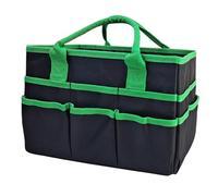 Borsa organizer per insegnanti in poliestere resistente, scomparti estensibili per materiali da scrittura, libri, cartelle, trasportabile, per riporre attrezzi da giardino, tasche multiple