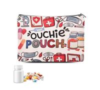 Borsa organizer per medicinali da viaggio, kit medico per donne e uomini, borsa per cosmetici portatile per ragazzi e ragazze, custodia per medicine con cerniera per figlia e figlio, Stile 12, S