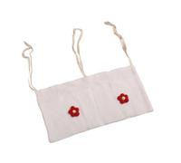 Borsa organizer per pannolini in tessuto di cotone con doppia tasca per riporre pannolini e biberon