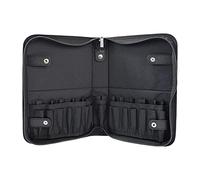 Borsa organizer per pennelli da trucco, borsa per cosmetici, borsa da trasporto per uso domestico, Nero , 24x15x4cm, come descrizione