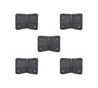 Borsa organizer per pennelli da trucco, borsa per cosmetici, borsa da trasporto per uso domestico, Set da 5 (nero), 24x15x4cm, come descrizione