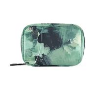 Borsa organizer per pillole con scomparti staccabili, organizer da viaggio per organizzare le pillole in colori pastello nero e verde chiaro