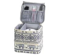 Borsa organizer per smalti, a 2 strati, può contenere oltre 30 flaconcini | Custodia per il trasporto di smalti per unghie con sezioni per strumenti per manicure, Come da immagine, Refer to