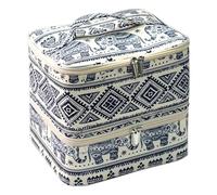 Borsa organizer per smalto per unghie, 2 strati, contiene oltre 30 bottiglie, custodia per il trasporto di smalti con sezioni per strumenti per manicure, Come da immagine, Refer to description, Unisex