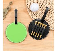 Borsa organizer per tee da golf verde chiaro tinta unita - Versatile borsa sportiva nera con clip da cintura - Scatola portaoggetti leggera e facile da trasportare