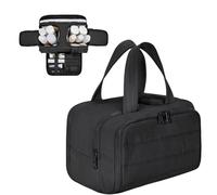 Borsa organizer per trucchi, borsa cosmetica, kit da viaggio, borsa per il trucco, impermeabile, con chiusura lampo, organizer per cosmetici, per la casa, 11,8 x 7,3 x 8,3 pollici, Nero , Siehe
