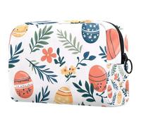 Borsa organizer per trucchi colorata con palla da rugby, astuccio per cosmetici, borsa da toilette portatile per donne e uomini, Multicolore 10., 18.5x7.5x13cm/7.3x3x5.1in