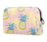 Borsa organizer per trucchi con simboli del Messico, astuccio per matite e cosmetici, borsa portatile per articoli da toeletta per donne e uomini, Multicolore 03, 18.5x7.5x13cm/7.3x3x5.1in