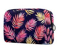 Borsa organizer per trucchi con squali carini e galleggianti in piscina, per le vacanze, per matite, cosmetici, borsa portatile per articoli da toeletta per donne e uomini, Multicolore 10