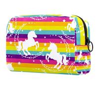 Borsa organizer per trucchi per fare sport, yoga, cane, astuccio per cosmetici, borsa portatile per articoli da toeletta per donne e uomini, Multicolore 07, 18.5x7.5x13cm/7.3x3x5.1in