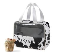 Borsa organizer per trucco | Borsa da viaggio con stampa - Borsa per trucco portatile di grande capacità con cerniera per articoli da toeletta, cura della pelle, shampoo, ca, Doppia mano