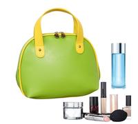 Borsa Organizer Per Trucco,Borsone Da Viaggio Con Scomparti - Contenitore Capiente In PU Con Manico Portautensili Per Set Spazzole Da Viaggio
