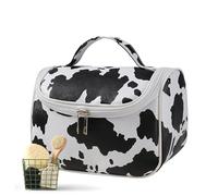 Borsa organizer per trucco - Trousse da toilette da viaggio con stampa di | Borsa da viaggio portatile per trucco di grande capacità con cerniera per articoli da toeletta, cura della pelle, shampoo, r