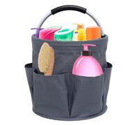Borsa Organizer Pieghevole,28*28 Cm,Sacca Porta Attrezzi Borsa Portaoggetti Per La Casa,Cestino Porta Attrezzi Con 6 Tasche Esterne,Adatto Per Uso Interno Ed Esterno, Pulizia, Campeggio (grigio Scuro)