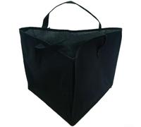 Borsa organizer triangolare in cotone e lino resistente all'umidità, con manici robusti per un facile trasporto tra le zone giorno (nero)