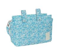 Safta M745a-612478745, Borsa adattabile, unisex, per bambini, turchese floreale, standard, Turchese floreale, Estándar