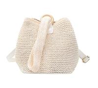 Borsa Paglia Donna, Borsetta Con Pochette All'uncinetto Borsa A Tracolla Con Tracolla Intrecciata In Paglia Borsa Da Sera Da Polso Borsa Da Spiaggia Estiva Borse Da Festa Borse Estive Shopper(Color:B)