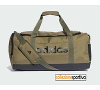 BORSA PALESTRA ADIDAS ESSENTIALS LINEAR DUFFEL M - IN6119 col. verde oliva/nero