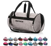 Borsa Palestra con Scomparto per Scarpe Borsone Viaggio Borse Piscina Sportiva Duffel Bag per Uomo Donna - Borsa a Tracolla Spalla Weekend Campeggio Sport Fitness 25L (Grigio/nero2, 25L)