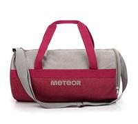 Borsa Palestra con Scomparto per Scarpe Borsone Viaggio Borse Piscina Sportiva Duffel Bag per Uomo Donna - Borsa a Tracolla Spalla Weekend Campeggio Sport Fitness 25L (Viola/grigio, 25L)