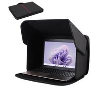 Borsa parasole portatile per laptop, parasole antiriflesso per schermo di protezione della privacy per laptop da 12-14 pollici, protezione per computer pieghevole leggera per esterni(15-16)
