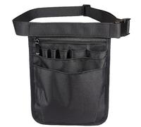 Borsa Parrucchiere Borsa da cintura in nylon impermeabile nera for attrezzi di riparazione a mano, kit for riporre gli, forbici, borsa(Noir)