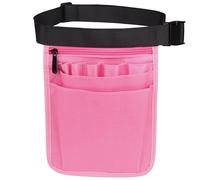 Borsa Parrucchiere Borsa da cintura in nylon impermeabile nera for attrezzi di riparazione a mano, kit for riporre gli, forbici, borsa(Pink)
