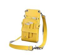 Borsa Parrucchiere Borsa for forbici for capelli con clip for parrucchiere, barbiere, fondina, custodia cintura in vita(Yellow)