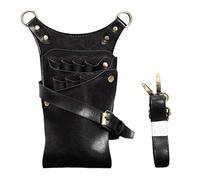 Borsa Parrucchiere Borsa for forbici, kit for parrucchieri, borsa a tracolla for barbiere, contenitore for trucchi for animali domestici, for(Noir)