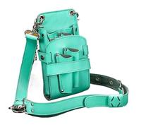 Borsa Parrucchiere Borsa pieghevole for forbici for capelli, custodia for pettine, marsupio, borsa a tracolla, for da barbiere e salone di bellezza(E)