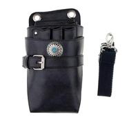 Borsa Parrucchiere Fondina for forbici da cintura for parrucchieri, parrucchiere, barbiere, porta-forbici(Noir)