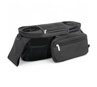 Borsa Passeggino Universale con 2 Portabevande Isolati e Pochette Rimovibile, Organizer per Passeggino Impermeabile, Tracolla Regolabile, Leggera e Multifunzionale
