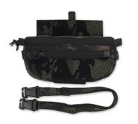 Borsa pendente tattica con sistema di aggancio a loop e hook, kit di trasporto subaddominale, borsa 3 in 1 supporti per borse pendenti marsupio borsa a tracolla borsa vita(Mcbk)