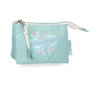 Borsa Pepe Jeans Nerea Tre Scomparti Blu 14x10x3,5 cm Poliestere