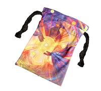 Borsa per 3 per tarocchi, borsa in velluto a mano, 13 x 18 cm, motivo dio del sole, per tarocchi, carte, , borse a mano