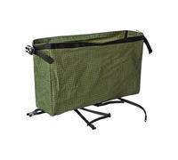 Borsa per accessori - 42 x 27 x 12 cm, tracolla regolabile, borsa impermeabile, borsa per l'estensione dello zaino, borsa organizer portatile, per l'arrampicata all'aperto, la pesca, Fit, Verde