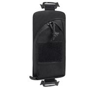 Borsa per Accessori con Tracolla per Zaino, Borsa Tattica Molle Multifunzionale, Tasca per Attrezzi Militare EDC, Piccole Tasche Compatte per Cintura, Sport All'aria Aperta, Caccia(Black)