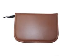 Borsa per accessori da golf, grande capacità, impermeabile, in poliestere, con cerniera liscia, organizer pieghevole leggero per attrezzi da golf ed essenziali, marrone