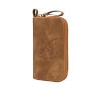 Borsa per accessori da pesca, in pelle sintetica, valigetta porta attrezzi | Organizer per esche da pesca per spigola, attrezzatura da esca, ganci per acqua salata, viti e