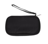 Borsa per Accessori Digitali in Nylon Nero Tasche a Rete | Spazio per Cavi, Chiavetta Usb, Cellulare e Caricatore, Chiusura Premium, Alta Elasticità