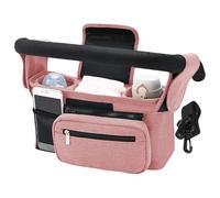 Borsa per accessori per passeggini per bambini-sacchetto per genitori resistenti all'acqua, tote di grandi organizzatori | Archiviazione del manubrio versatile per giocattoli, salviette, formula, port