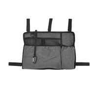 Borsa per accessori per sedia a rotelle, tasca laterale, organizer per sedia a rotelle, borsa da viaggio multi-tasca, fissaggio stabile, contiene dispositivi elettronici, bottiglia d'acqua
