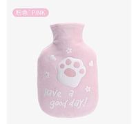 Borsa per acqua calda per bambini iniezione di acqua irrigazione a prova di esplosione mini scaldamani carini ragazze pancia calda-piccolo spesso artiglio di gatto rosa