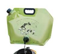 Borsa per acqua portatile, contenitore 'acqua pieghevole, 8 l, borsa per il trasporto 'acqua pieghevole con picchetto, forniture per organizzazione all'aperto per camper, caccia, zaino in