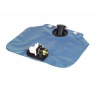 Ama Borsa con Elettropompa per Lavacristallo 12V 2L, Capacità 2 Litri, Dimensioni 250x270 mm, Interasse Occhielli 125 mm, Made in Italy