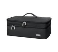 Borsa per asciugacapelli, antigraffio, organizer per asciugacapelli, per viaggi d'affari, donne e uomini, colore nero