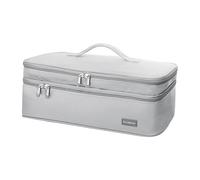 Borsa per asciugacapelli, antigraffio, organizer per asciugacapelli, per viaggi d'affari, donne e uomini, grigio, 40 x 14 x 15 cm