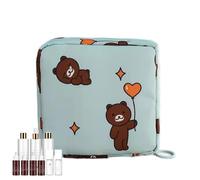 Borsa per asciugamani igienica per ragazze - Borsa per tamponi mestruali, borsa sanitaria, borsa fisica impermeabile, elogio portatile con chiusura a zip mestruale borsa organizzatore per timbri da