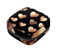 Borsa per assorbenti con cerniera, morbida borsa mestruale, borsa per San Valentino a forma di cuore per assorbenti igienici, borsa porta tamponi